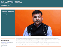 Tablet Screenshot of drajaysharma.com